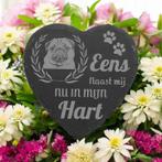 Leisteen gedenksteen herinnering aan uw geliefde huisdier, Huis en Inrichting, Woonaccessoires | Tekstborden en Spreuken, Verzenden