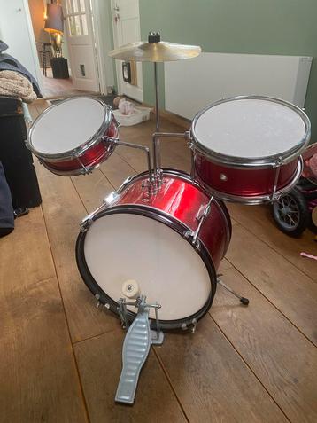 Rood kinderdrumstel - Compleet! beschikbaar voor biedingen