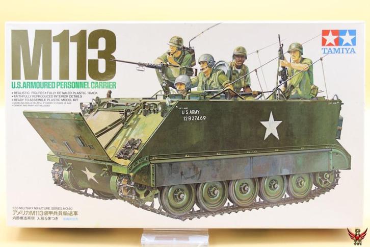 ROWASP | Tamiya 1/35 M113 US Armoured Personnel Carrier, Hobby en Vrije tijd, Modelbouw | Auto's en Voertuigen, Nieuw, Tank, 1:32 tot 1:50