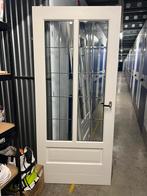 Nette opdekdeuren 2 stuks met glas in lood, Ophalen, Binnendeur, 200 tot 215 cm, Glas