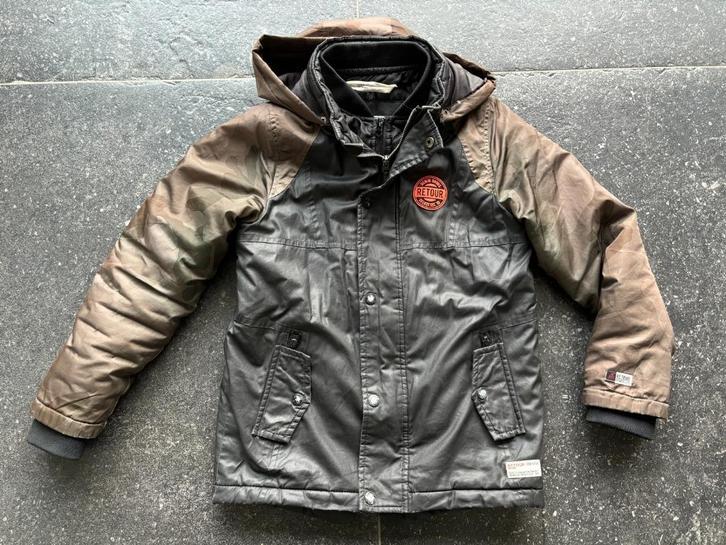 Winterjas Retour Denim 140, Kinderen en Baby's, Kinderkleding | Maat 140, Zo goed als nieuw, Jongen, Jas, Ophalen of Verzenden