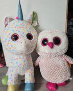 2 Knuffels met grote glitteroogjes, Kinderen en Baby's, Speelgoed | Knuffels en Pluche, Ophalen, Zo goed als nieuw, Overige typen