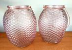 2 grote glazen vazen, windlichten of theelichthouders, Overige kleuren, Nieuw, Ophalen of Verzenden, Glas