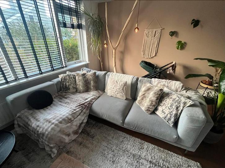 IKEA NOCKEBY Hoekbank met Chaise Longue, Huis en Inrichting, Banken | Bankstellen, Gebruikt, Hoekbank, Vierpersoons of meer, 250 tot 300 cm
