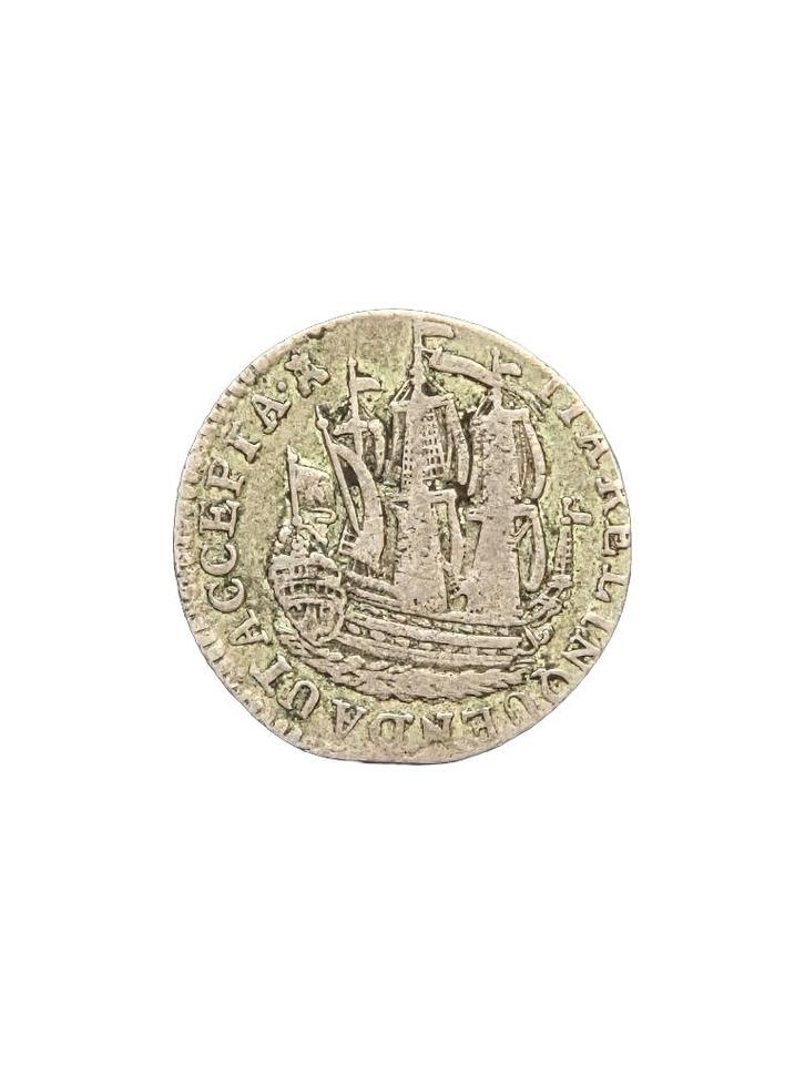 Scheepjesschelling Zeeland 1780, Postzegels en Munten, Munten | Nederland, Losse munt, Overige waardes, Vóór koninkrijk, Zilver