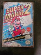 Super Mario Bros 2 - metalen wandbord, Nieuw, Ophalen of Verzenden