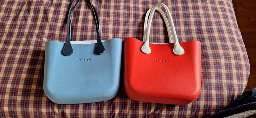2x O-bag handtassen met binnenvoering, Ophalen, Gebruikt, Overige kleuren, Handtas