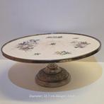 Jugendstil Bloementaart Schaal, Villeroy & Boch?, Antiek en Kunst, Antiek | Schalen, Ophalen of Verzenden