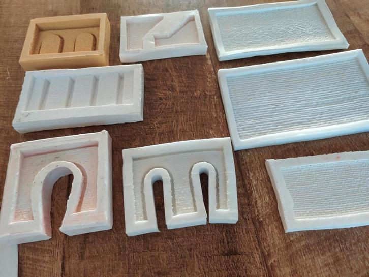 Siliconen Gietvormen Modelbaan Landschap, Hobby en Vrije tijd, Modeltreinen | N-Spoor, Gebruikt, Overige typen, Overige merken