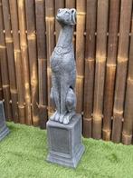 Set (2) Whippet honden met zuilen, Ophalen, Nieuw, Beton, Dierenbeeld