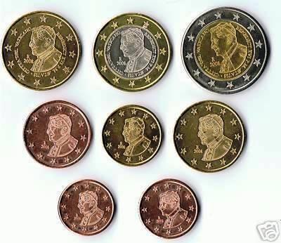 VATICAAN UNC PATTERN SETS BIJ JOHN, Postzegels en Munten, Munten | Europa | Euromunten, Overige waardes, Vaticaanstad, Verzenden