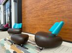 2 Als nieuw Leolux Pallone Fauteuils in & Outdoor Stoel, Leolux, 75 tot 100 cm, Ophalen of Verzenden, Zo goed als nieuw