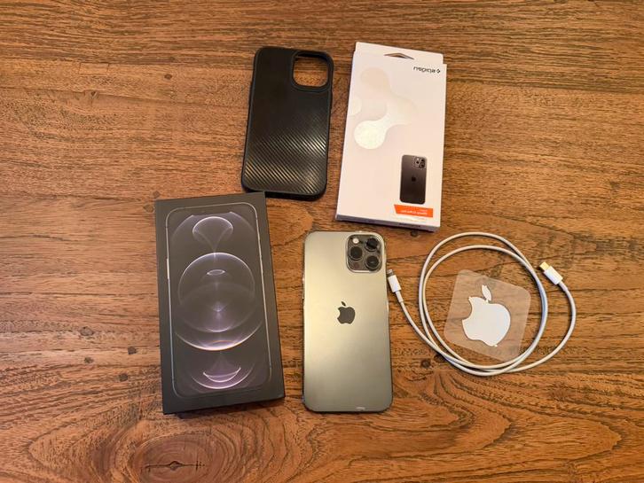 Apple Iphone 12 Pro Max 128GB donkergrijs, Telecommunicatie, Mobiele telefoons | Apple iPhone, Zo goed als nieuw, 128 GB, iPhone 12 Pro Max