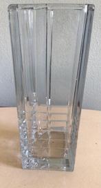 Bormioli Rocco, vaas vierkant, 23 cm, Gebruikt, Overige kleuren, Ophalen of Verzenden, Glas