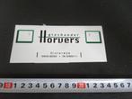 stickers Oisterwijk glashandel HORVERS 04242-82565, Ophalen, Nieuw, Meerdere stickers