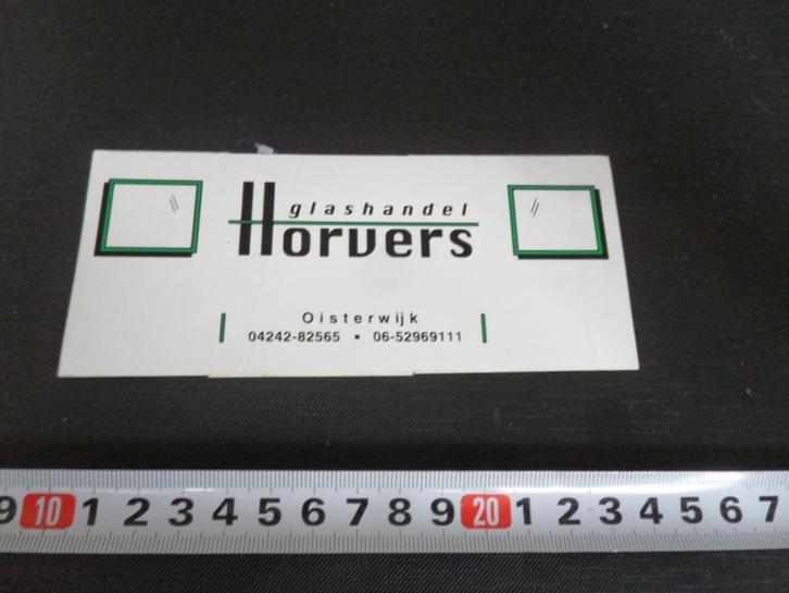 stickers Oisterwijk glashandel HORVERS 04242-82565, Hobby en Vrije tijd, Stickers en Plaatjes, Nieuw, Meerdere stickers, Ophalen