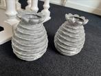 Set grijze vaasjes model ananas, Huis en Inrichting, Steen, Overige kleuren, Nieuw, Ophalen of Verzenden
