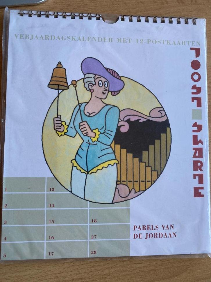 Joost Swarte – Verjaardagskalender "Parels van de Jordaan", Antiek en Kunst, Kunst | Tekeningen en Foto's, Ophalen of Verzenden