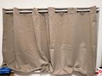 Gordijn met roede - zonder boren!, 100 tot 150 cm, Beige, Ophalen of Verzenden, Zo goed als nieuw