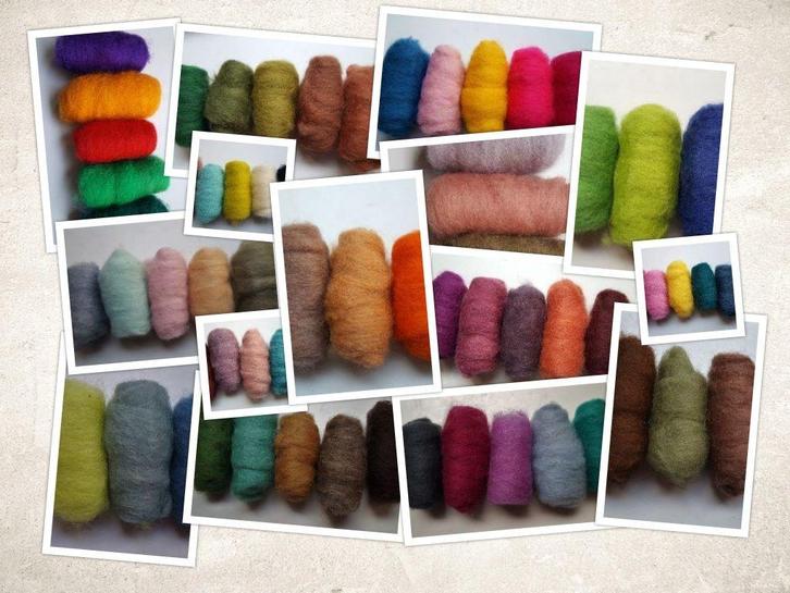 assortipakketjes gekaarde wol, Hobby en Vrije tijd, Vilt, Nieuw, Los Vilt, Verzenden