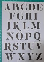 Deco stencil A5 nr 15 letter en cijfers scrapbooking NIEUW, P, P, Nieuw, Ophalen of Verzenden