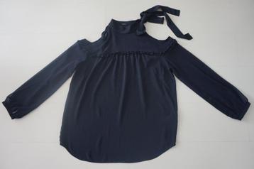 Riani blouse halter top blauw zijde maat M / 38 beschikbaar voor biedingen
