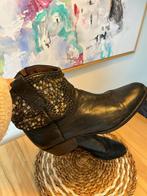 Sendra enkellaars met studs, Lage of Enkellaarzen, Gedragen, Zwart, Ophalen