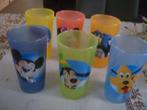 6 disney glazen --disneyland parijs, Ophalen of Verzenden, Mickey Mouse, Zo goed als nieuw, Servies