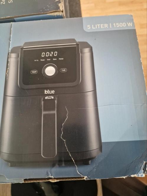 Blue Airfryer – 5 Liter | 1500W – Nieuw in doos, Witgoed en Apparatuur, Airfryers, Nieuw, Airfryer, Ophalen of Verzenden