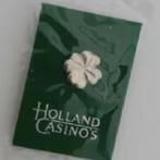 Klavertje Pin Holland Casino speldje (mint conditie), Verzamelen, Ophalen, Nieuw, Merk, Speldje of Pin