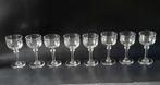 8 wijnglazen- portglazen-dessertglazen met olijfslijpsel, Ophalen of Verzenden