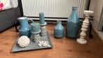 Lifestyle woonaccessoires kruik, kandelaren, stenen vazen, Ophalen, Zo goed als nieuw, Overige materialen