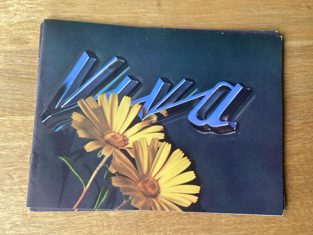 Vintage Vauxhall Viva GT Brochure, Ophalen of Verzenden, Gelezen, Opel
