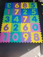 foam puzzel matten cijfers en dieren, Ophalen, Gebruikt