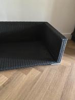 Hondenbank mand gevlochten zwart, Dieren en Toebehoren, Ophalen, Zo goed als nieuw