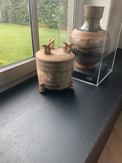 Han dynasty chinees antiek dynastie vaas kruik pot deksel, Antiek en Kunst, Antiek | Vazen, Ophalen of Verzenden