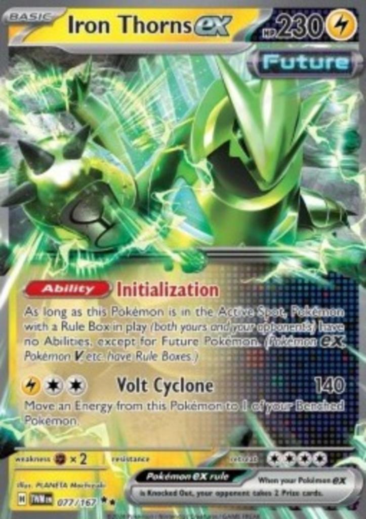Iron Thorns ex #077 - TWM -Twilight Masquerade, Hobby en Vrije tijd, Verzamelkaartspellen | Pokémon, Zo goed als nieuw, Verzenden