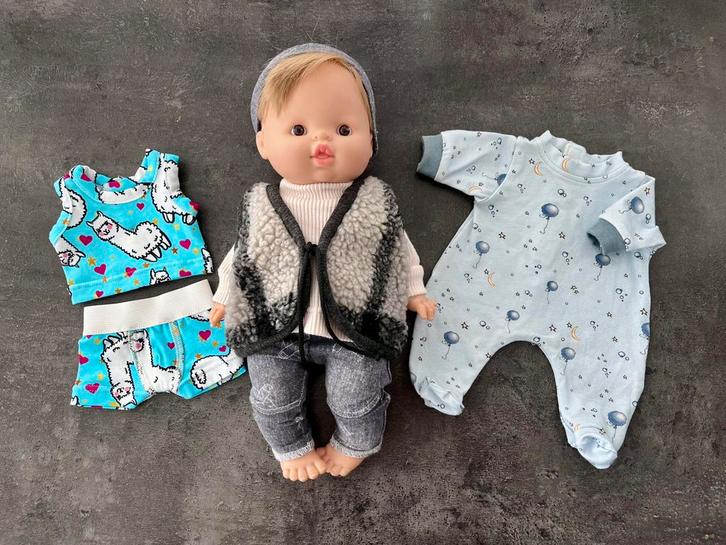 pakket nieuwe poppenkleding voor pop 34cm. excl. pop., Kinderen en Baby's, Speelgoed | Poppen, Nieuw, Babypop, Ophalen of Verzenden