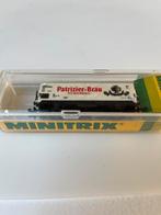 Minitrix koelwagen Patriziër brau 13227, Gelijkstroom, Trix, Wagon, Ophalen of Verzenden