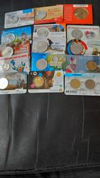 15  verschillende zwaar verzilverde Collectie coincards enz., Postzegels en Munten, Munten en Bankbiljetten | Verzamelingen, Ophalen of Verzenden