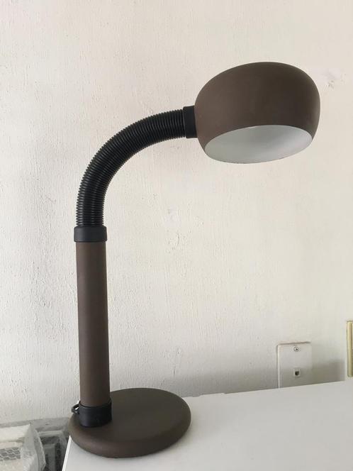 Hala bureaulamp met gooseneck , jaren 70, Huis en Inrichting, Lampen | Tafellampen, Gebruikt, Minder dan 50 cm, Kunststof, Metaal