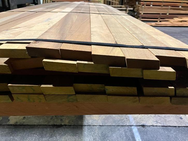 Hardhout-Louro Preto–vlonderplank-terrasplank-planke-rhombus, Tuin en Terras, Palen, Balken en Planken, Nieuw, Planken, 250 cm of meer