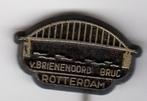 Speldje VAN BRIENENOORD BRUG ROTTERDAM ZWART (A5), Verzamelen, Speldjes, Pins en Buttons, Verzenden, Gebruikt, Overige onderwerpen
