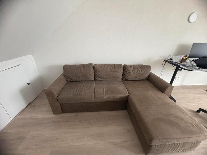 Slaapbank met opbergruimte - Ideaal voor logees!, Huis en Inrichting, Banken | Bankstellen, Gebruikt, Hoekbank, Driepersoons, 200 tot 250 cm