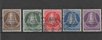 Berlijn 1953, Michel 101 t/m 105, Gestempeld. beschikbaar voor biedingen