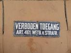 Verboden toegang bord, Huis en Inrichting, Woonaccessoires | Tekstborden en Spreuken, Ophalen of Verzenden