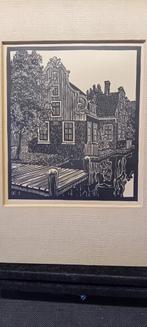 Mooie houtsnede van Zaans huisje., Ophalen of Verzenden