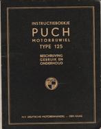 Puch 125 instructieboek (3780z) motor, Motoren, Overige merken