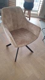 Mooie Draaistoel - Beige/Bruin(2 stuks) en okergeel/goud 4st, Huis en Inrichting, Stoelen, Ophalen, Bruin, Zo goed als nieuw, Metaal
