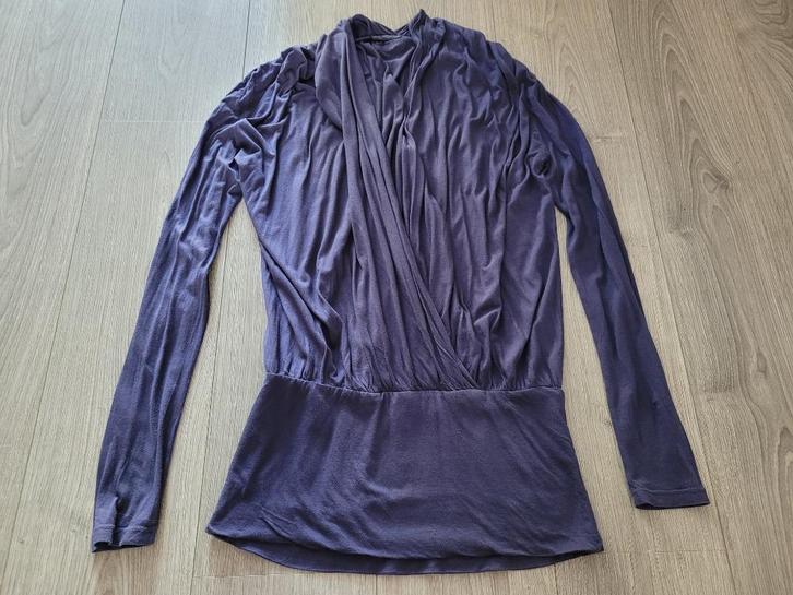 BREAZ blauwe top maat XS ~ NH0075, Kleding | Dames, Tops, Zo goed als nieuw, Maat 34 (XS) of kleiner, Blauw, Lange mouw, Ophalen of Verzenden